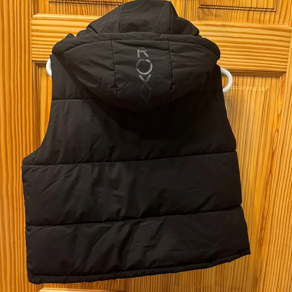 Roxy Black Puffer Vest NWOT - Picture 4 of 4